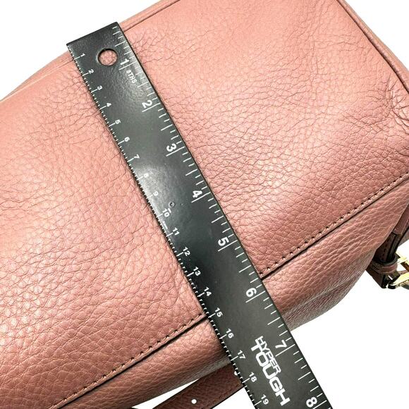 MICHAEL KORS Dusky Rose Rhea Zip Medium Leather Backpack Purse Adjustable Straps - Picture 5 of 12